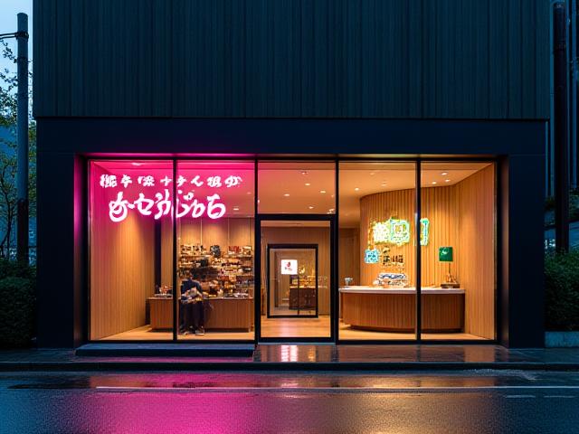 Beautiful storefront design of しーっ in Tokyo
